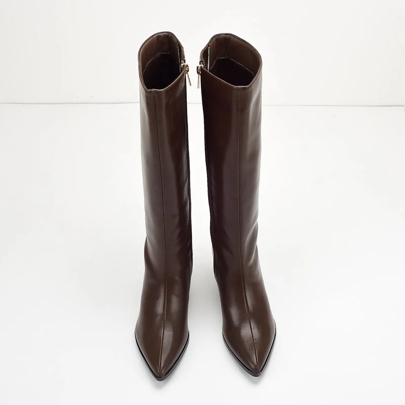 Solia Knee High Pointed Boots - Image 7