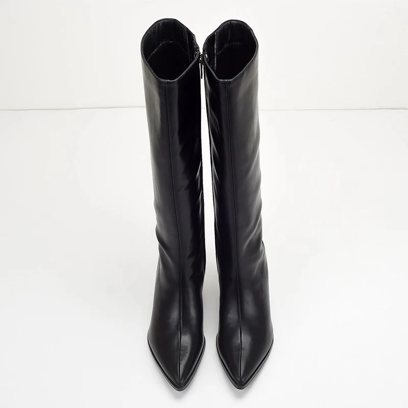 Solia Knee High Pointed Boots - Image 9
