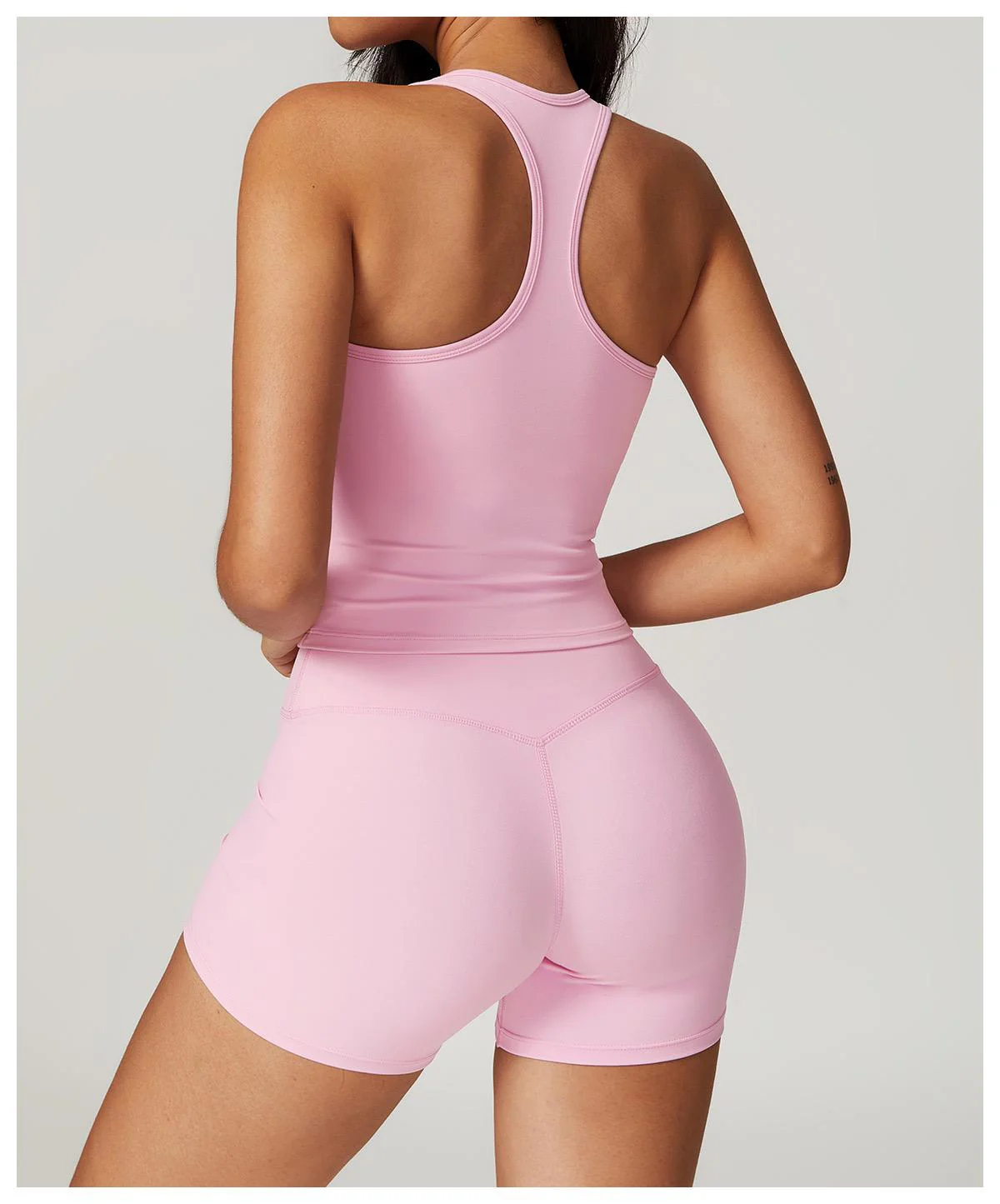 Sora Premium Activewear Set In Light Pink - Image 4