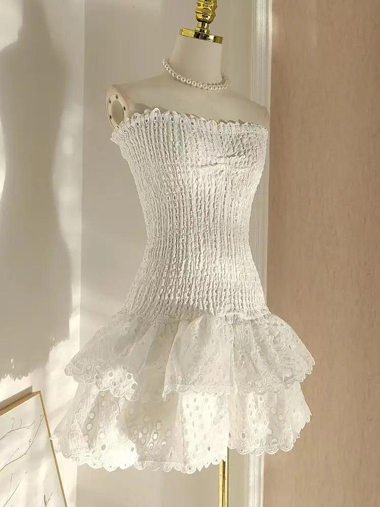 Sorrento Luxe Summer Dress in White - Image 3