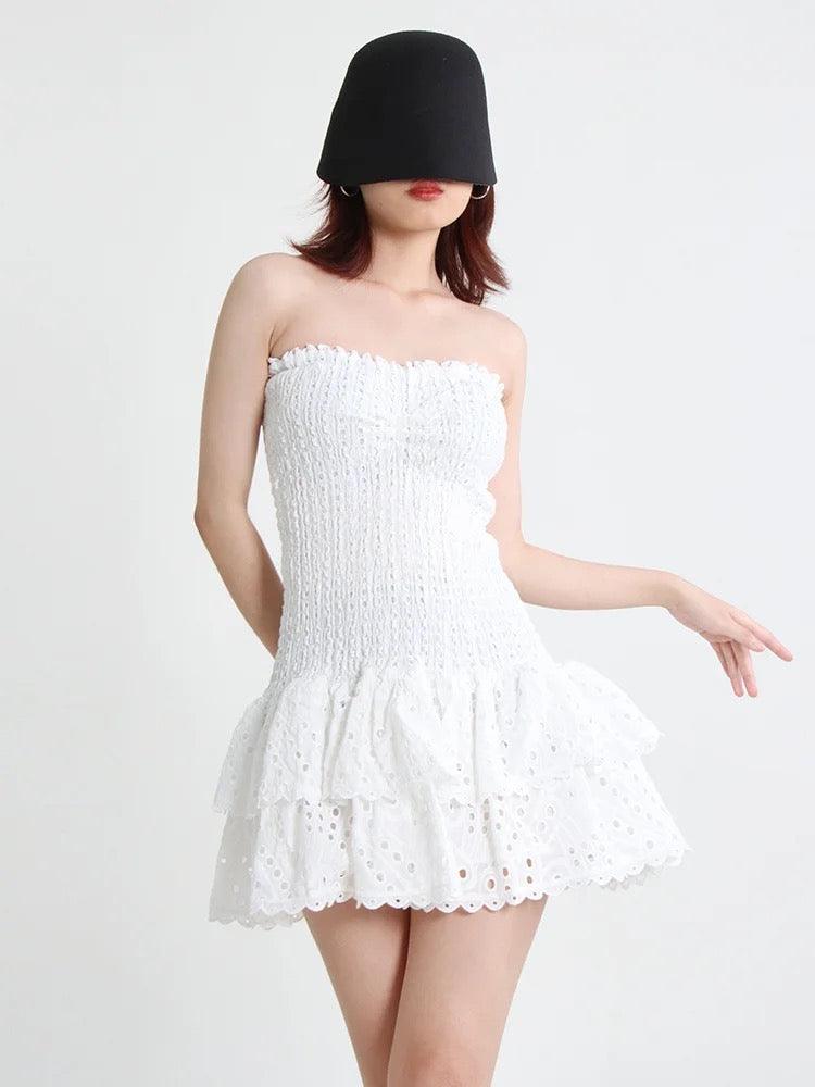 Sorrento Luxe Summer Dress in White - Image 5