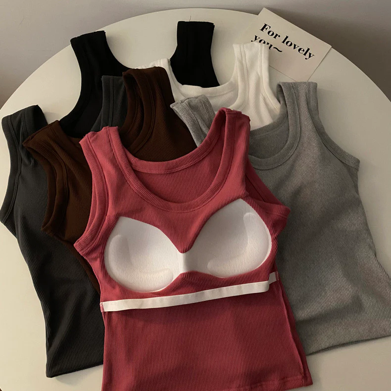 Stormie Tank Tops with Inbuilt Bra - Image 7