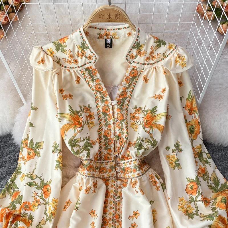 Sunshine Summer Vintage Dress in Yellow - Image 3