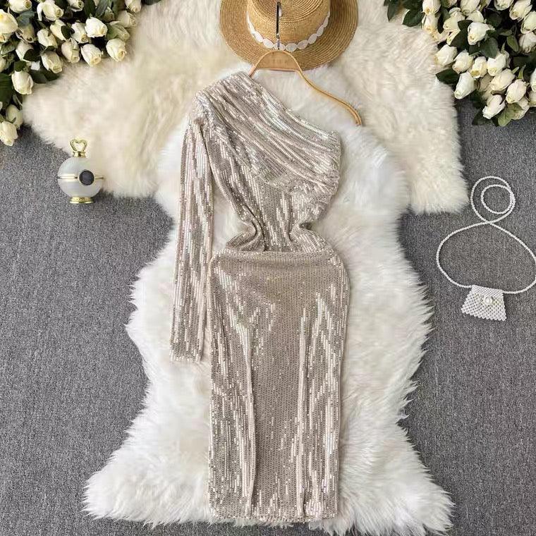 Suphur Statement Dress In Beige - Image 4