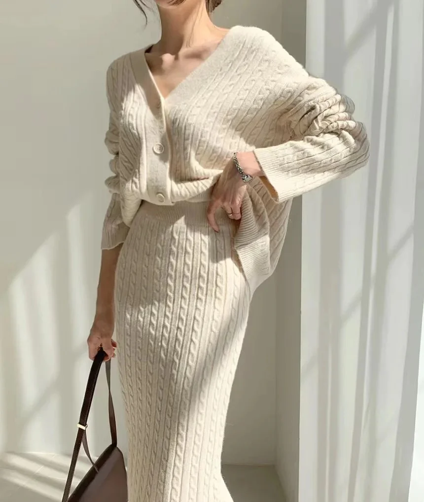 Sussane Winter Coord Set - Set of Sweater and Skirt - Image 5