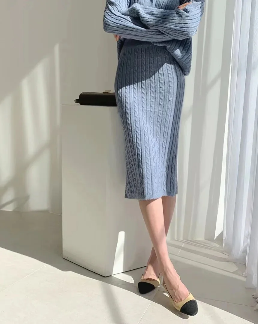 Sussane Winter Coord Set - Set of Sweater and Skirt - Image 6