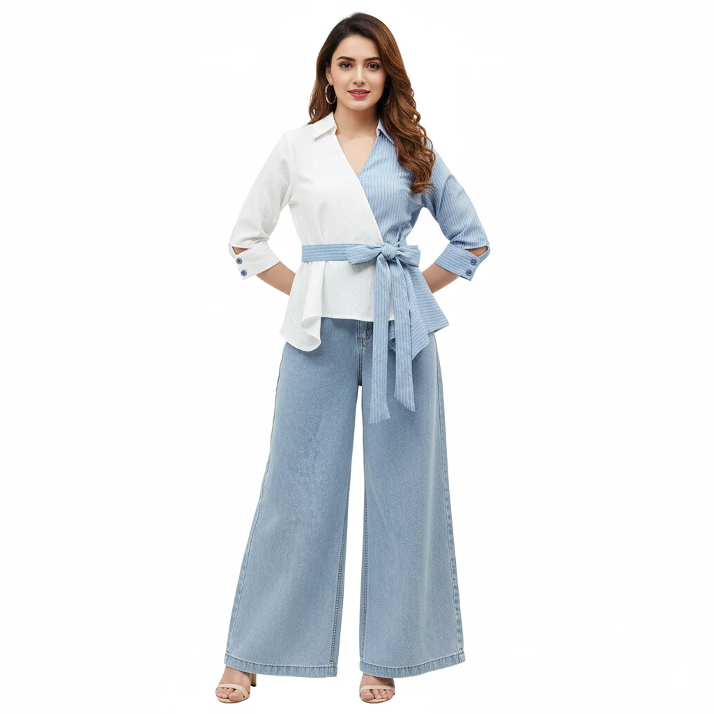 Suya Summer Coord Set In Blue - Image 2