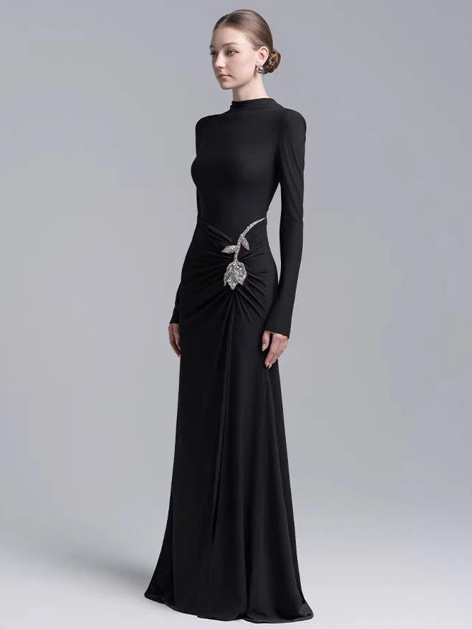 Svea Embellished Slit Maxi Dress - Image 2
