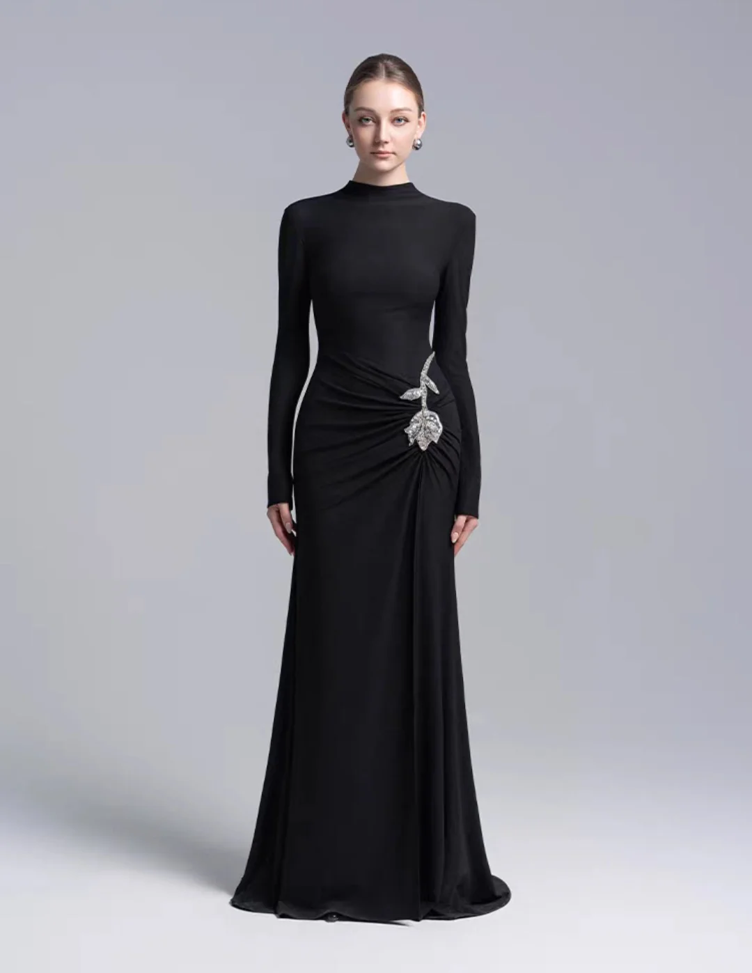 Svea Embellished Slit Maxi Dress - Image 3