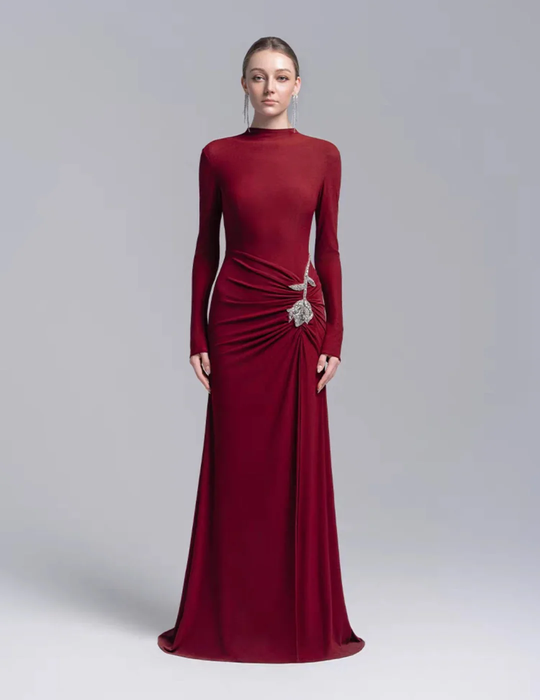 Svea Embellished Slit Maxi Dress - Image 4