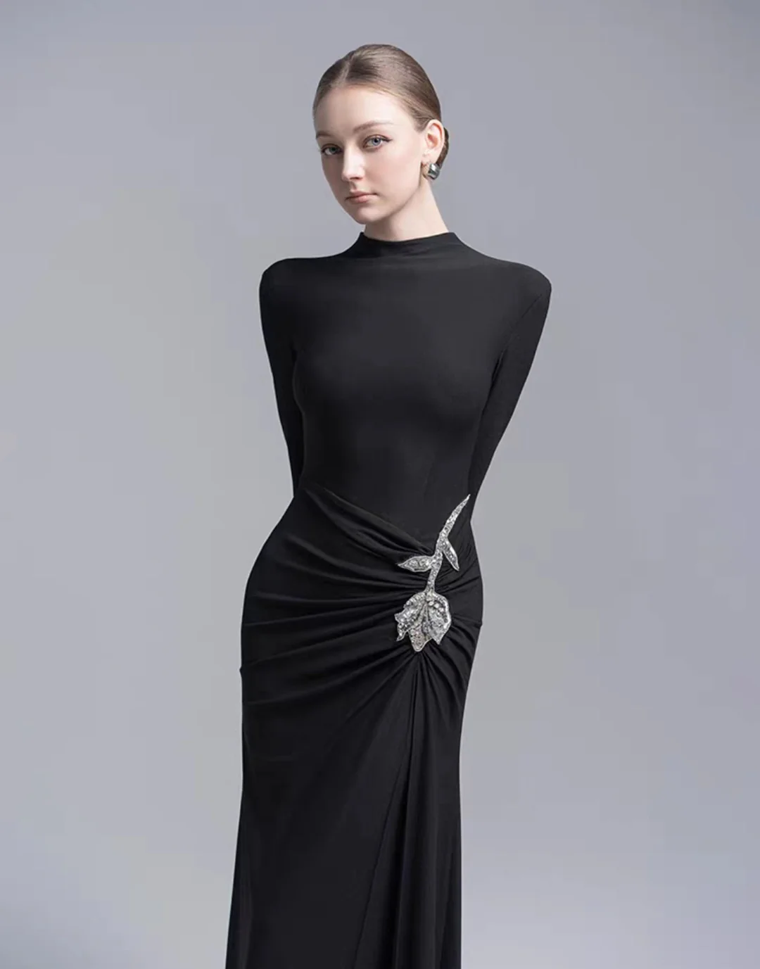 Svea Embellished Slit Maxi Dress - Image 6