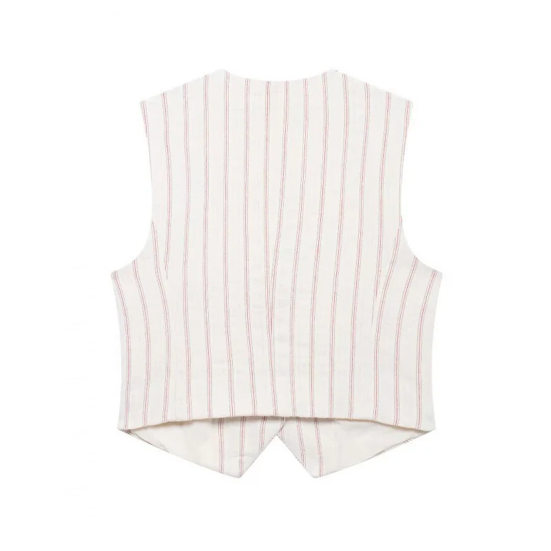 Tarly Striped Summer Coord Set In White - Image 4