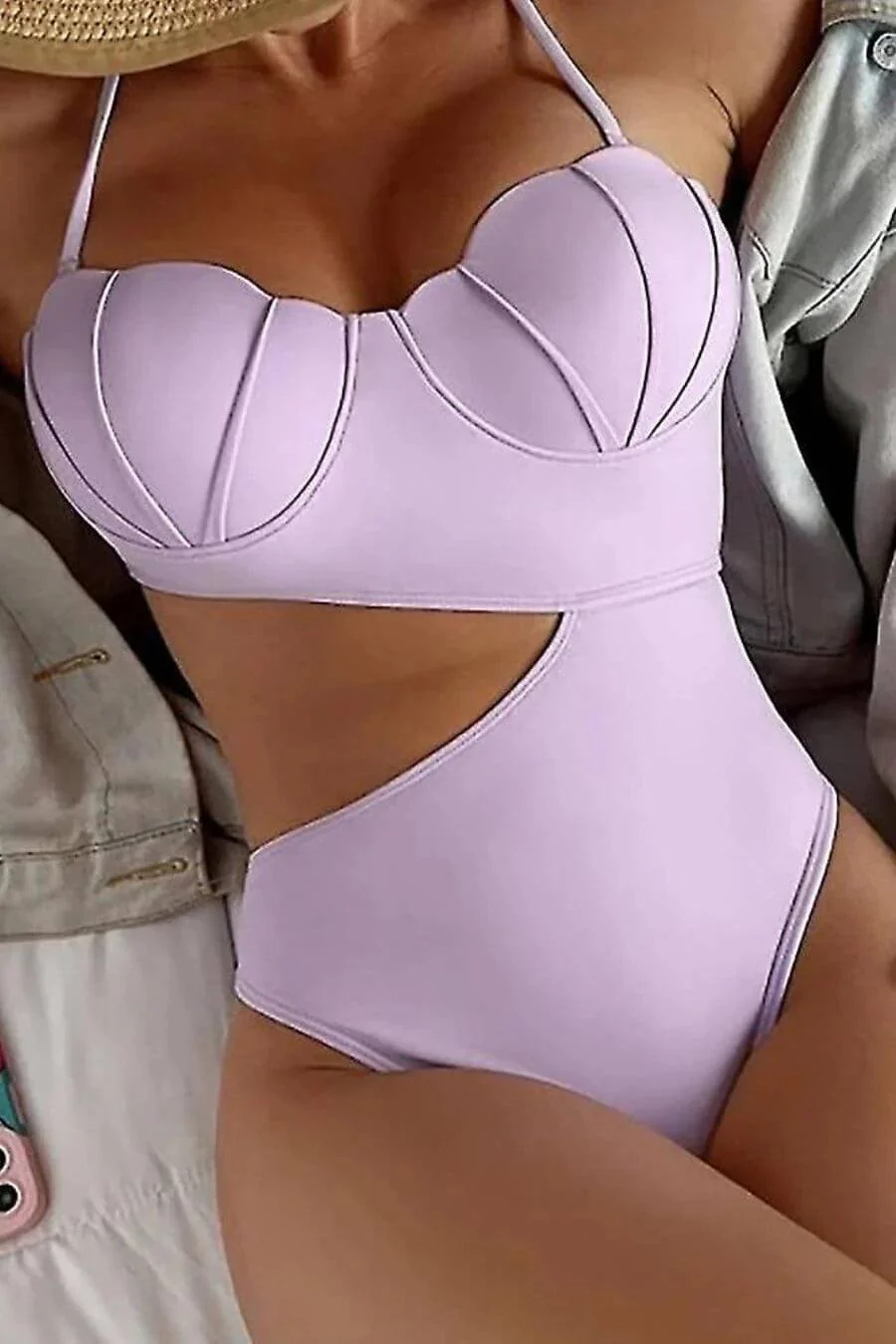 The Mermaid Luxe Swimsuit - Lilac - Image 4