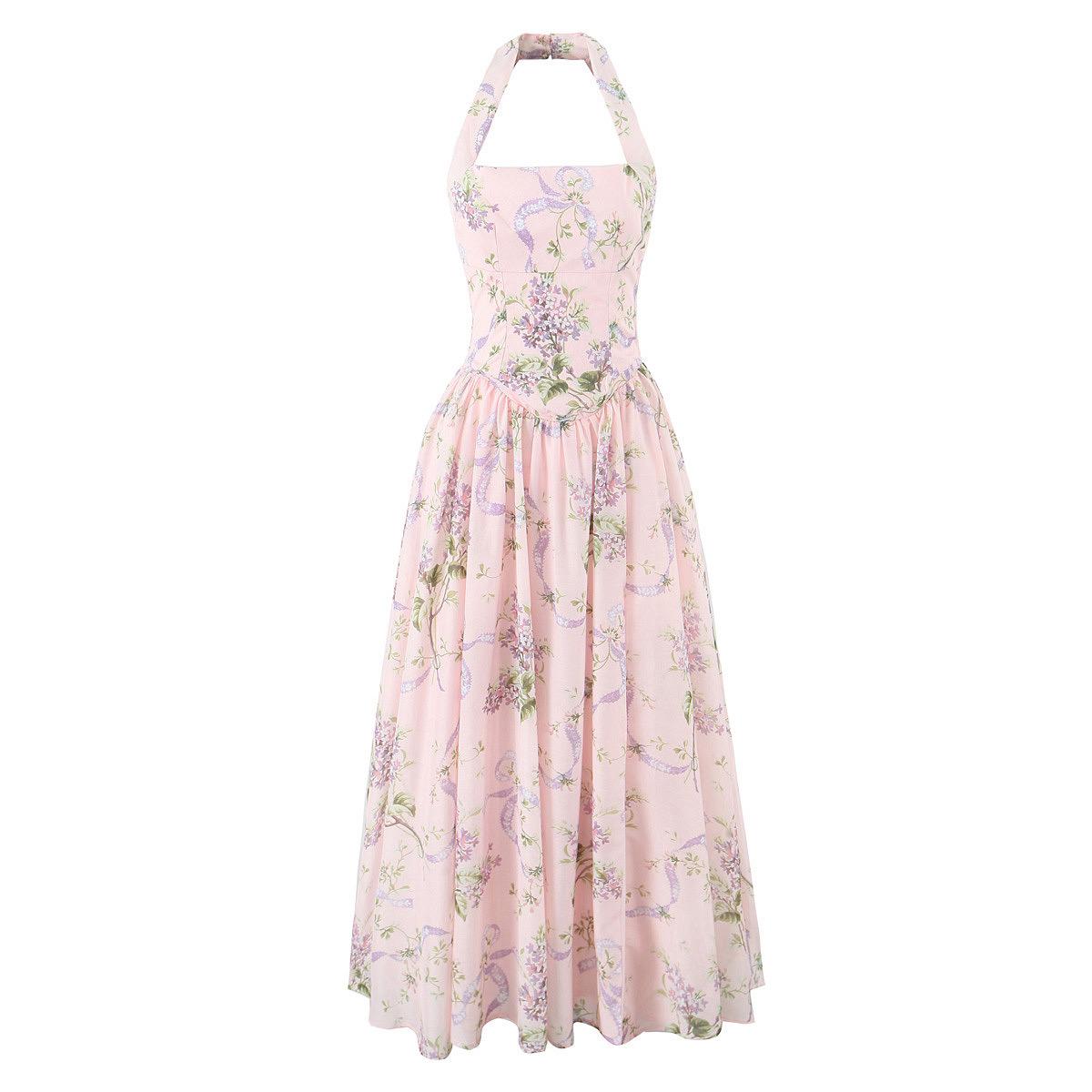 Thistle Summer Holiday Midi Dress In Pink - Image 5