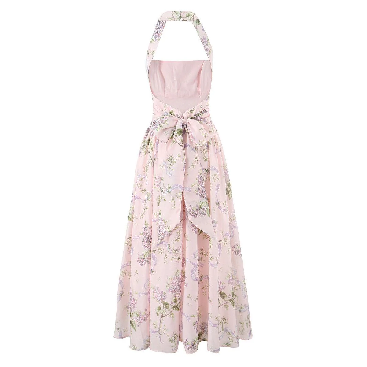 Thistle Summer Holiday Midi Dress In Pink - Image 6