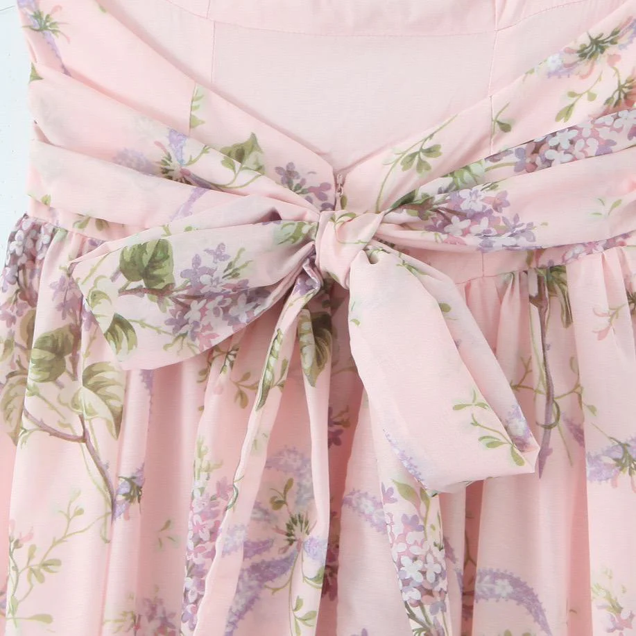 Thistle Summer Holiday Midi Dress In Pink - Image 7