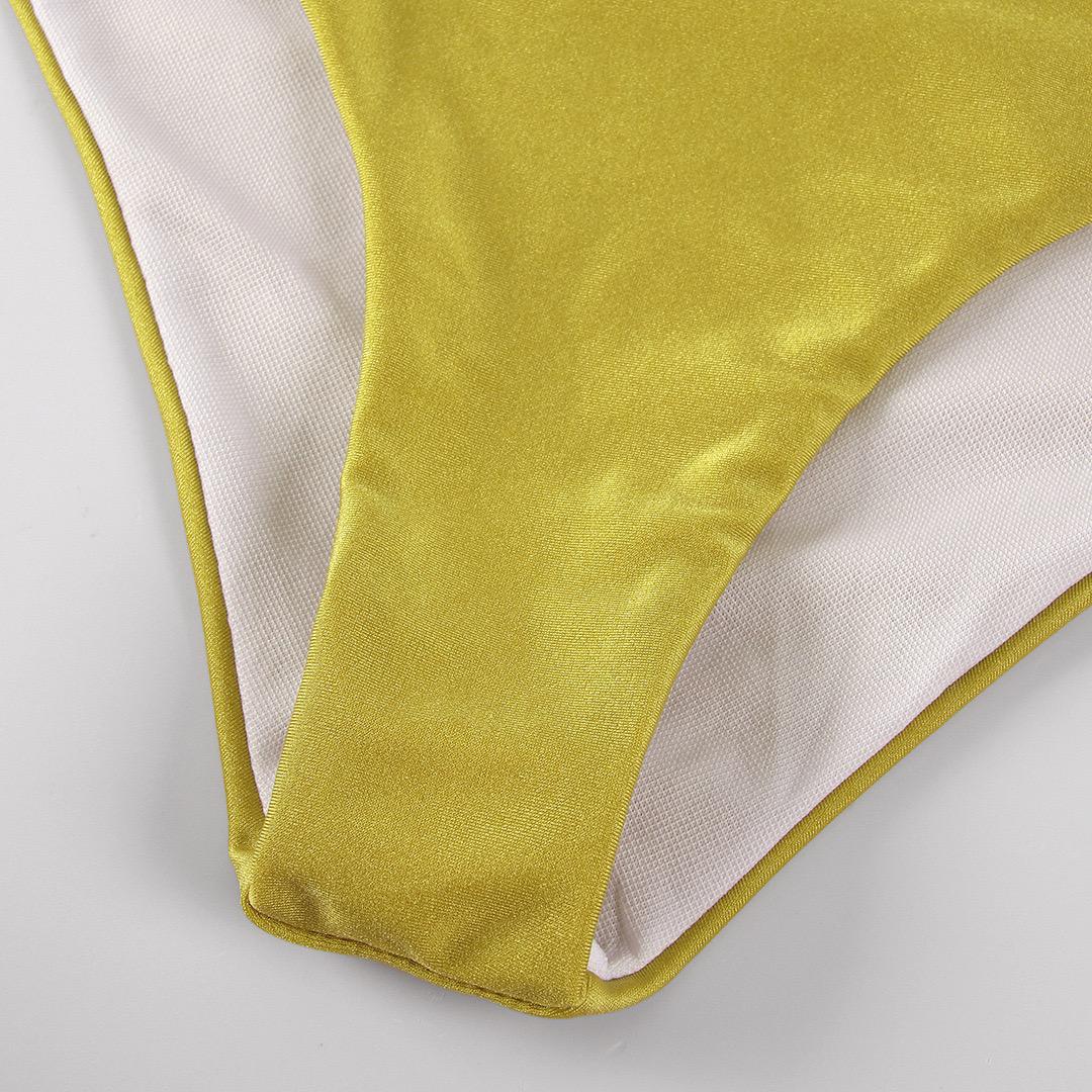 Trope Luxe Swimsuit With Coverup In Yellow - Image 16