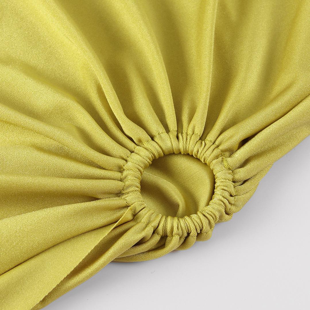 Trope Luxe Swimsuit With Coverup In Yellow - Image 17