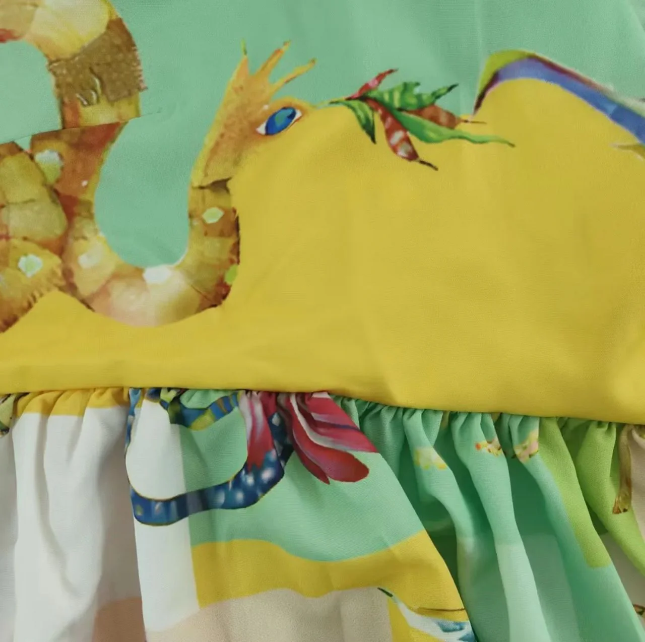 Tropical Printed Holiday Dress In Multicolor - Image 4