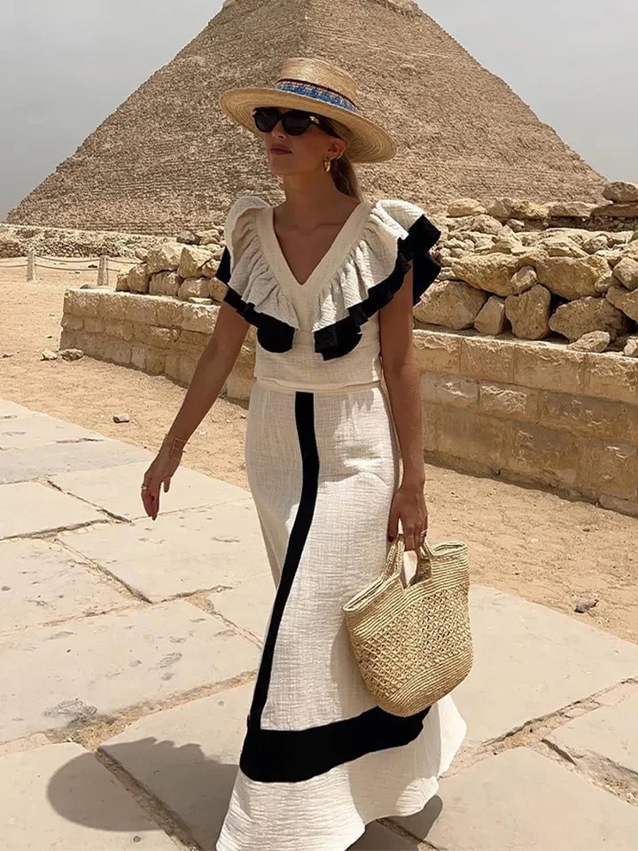 Valerie Summer Holiday Coord - Resortwear In Off White