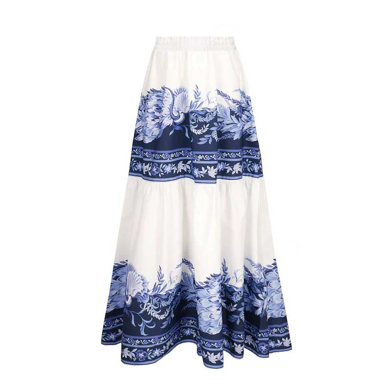 Valeska Printed Swimsuit With Skirt - Image 7