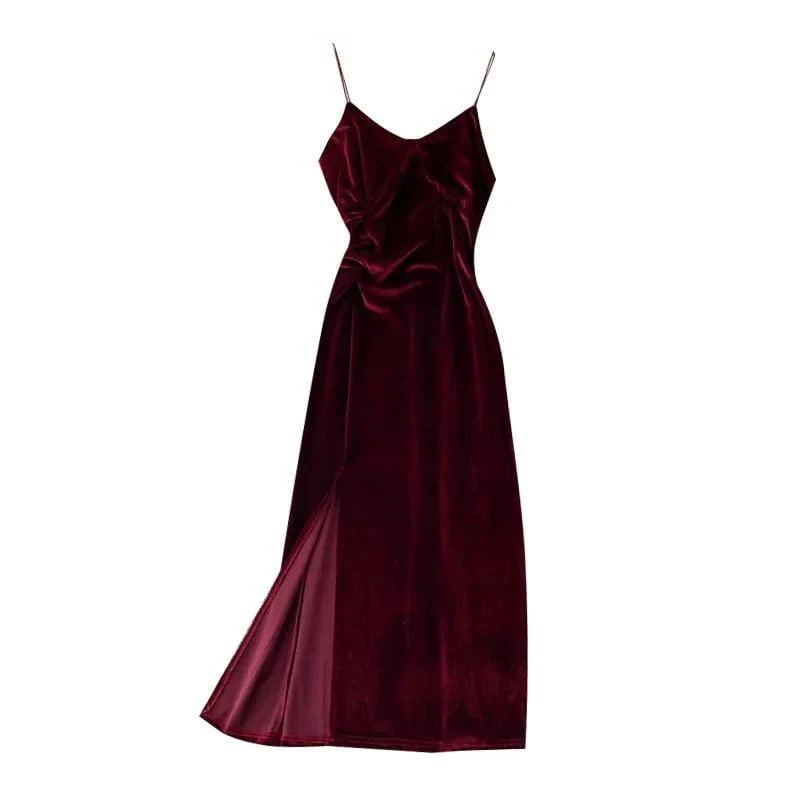 Velvet Vintage Dress - Image 3