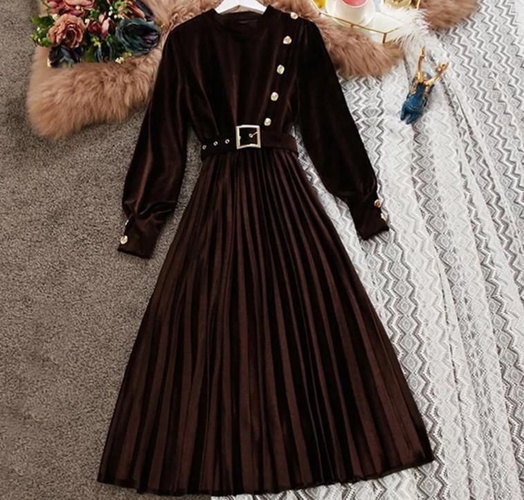 Velour Miranda Dress - Image 3