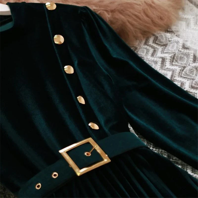 Velour Miranda Dress - Image 4