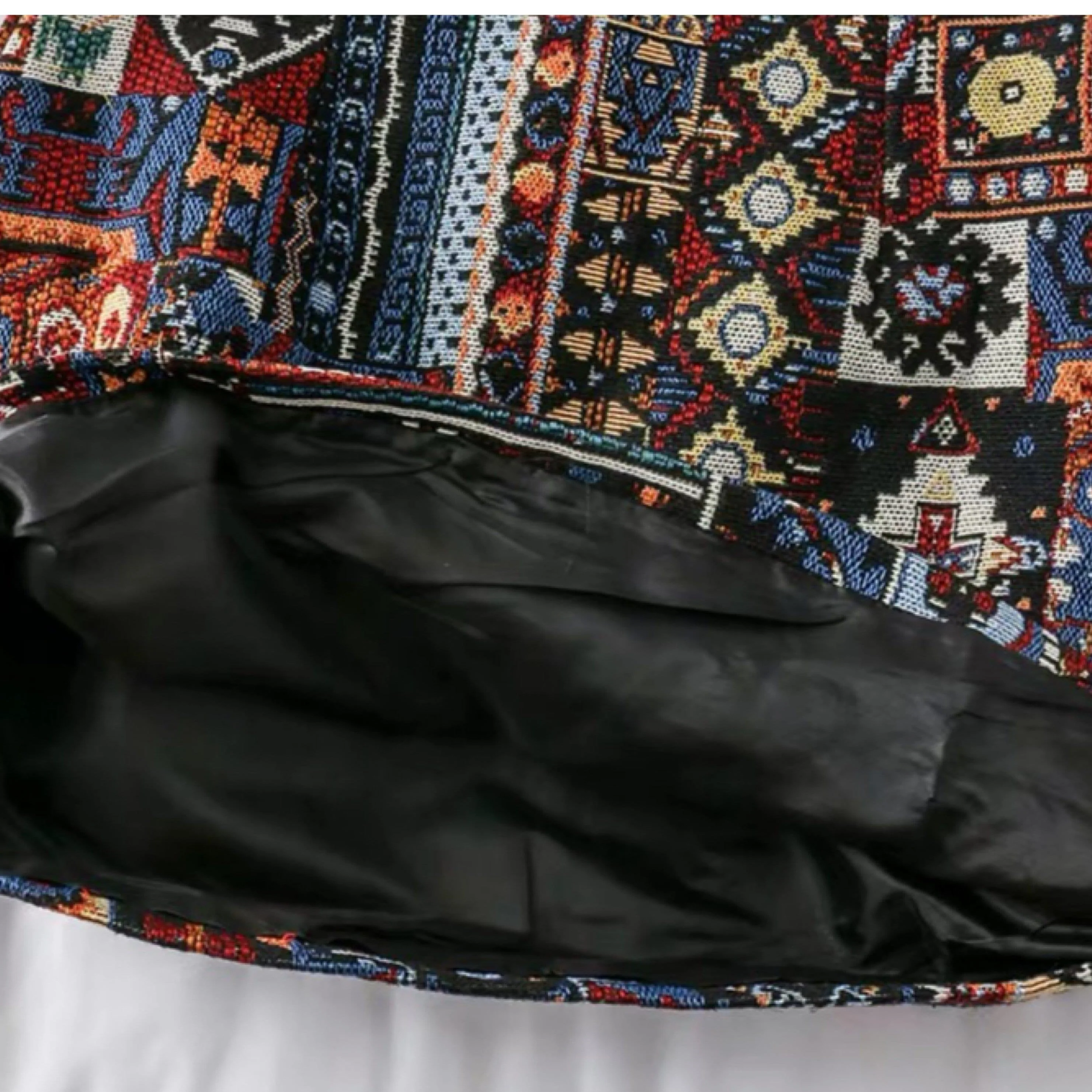 Vintage Tesla Embroidered Skirt - Image 5