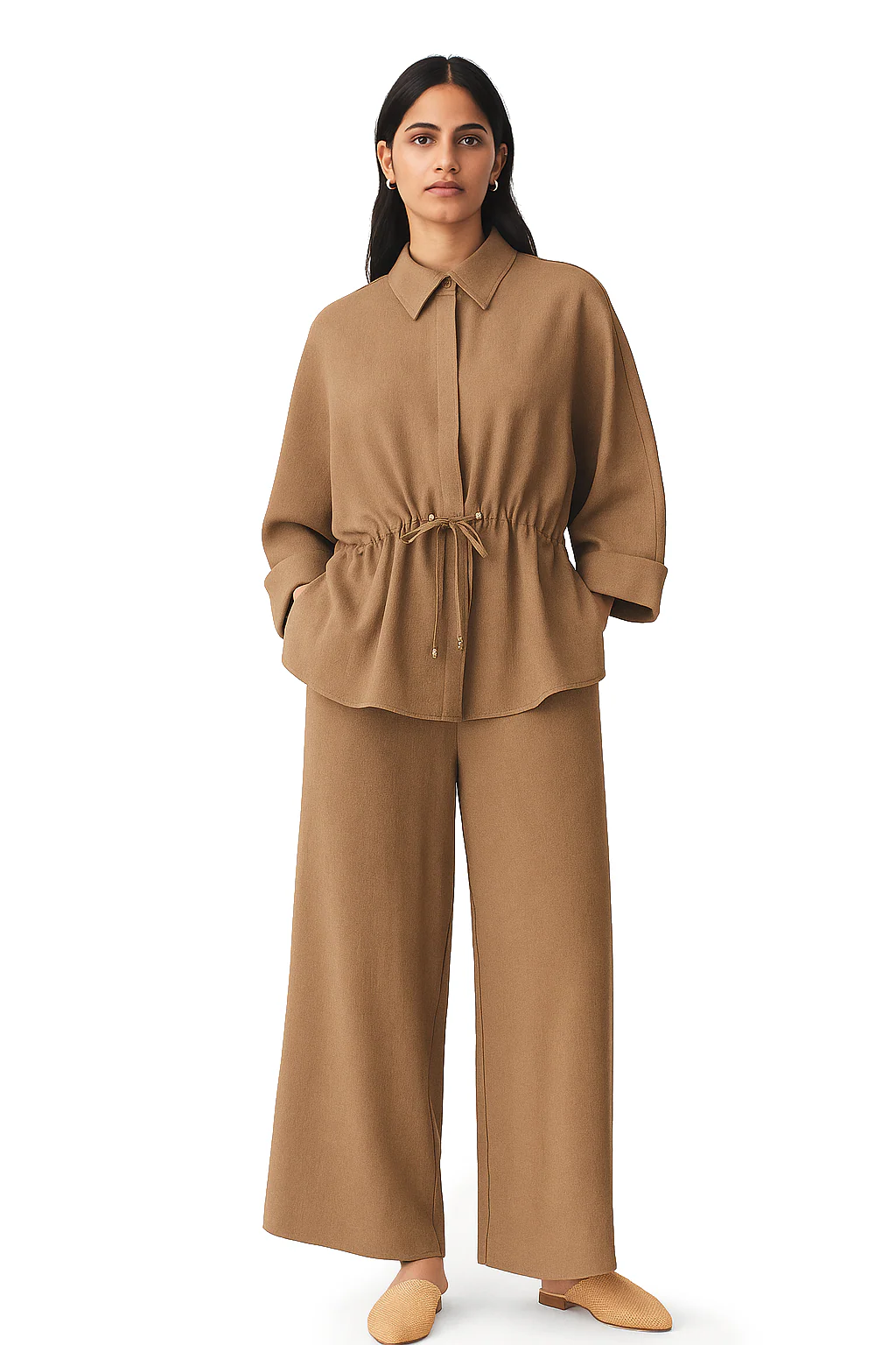 Willy Summer Two Piece Set In Brown - Image 4