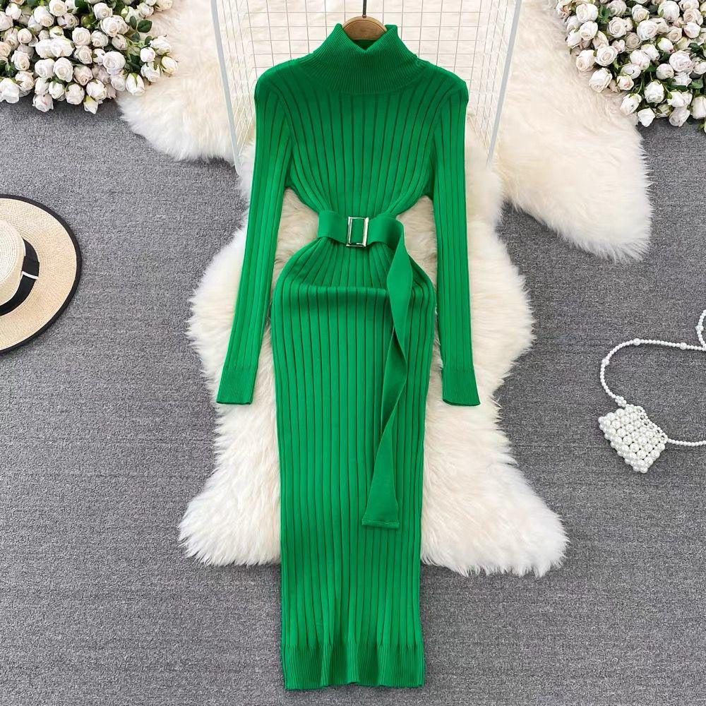 Zavi Woolen Bodycon Dress - Image 2