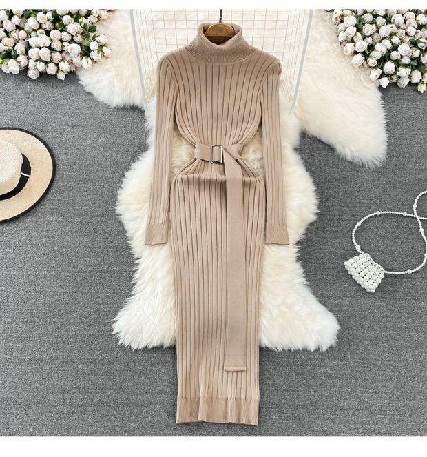 Zavi Woolen Bodycon Dress - Image 3