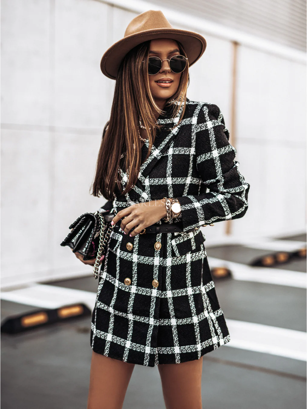 Zelie Printed Blazer Dress