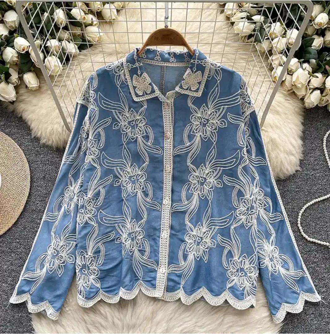 Zen Premium Embroidered Cotton Shirt - Image 2