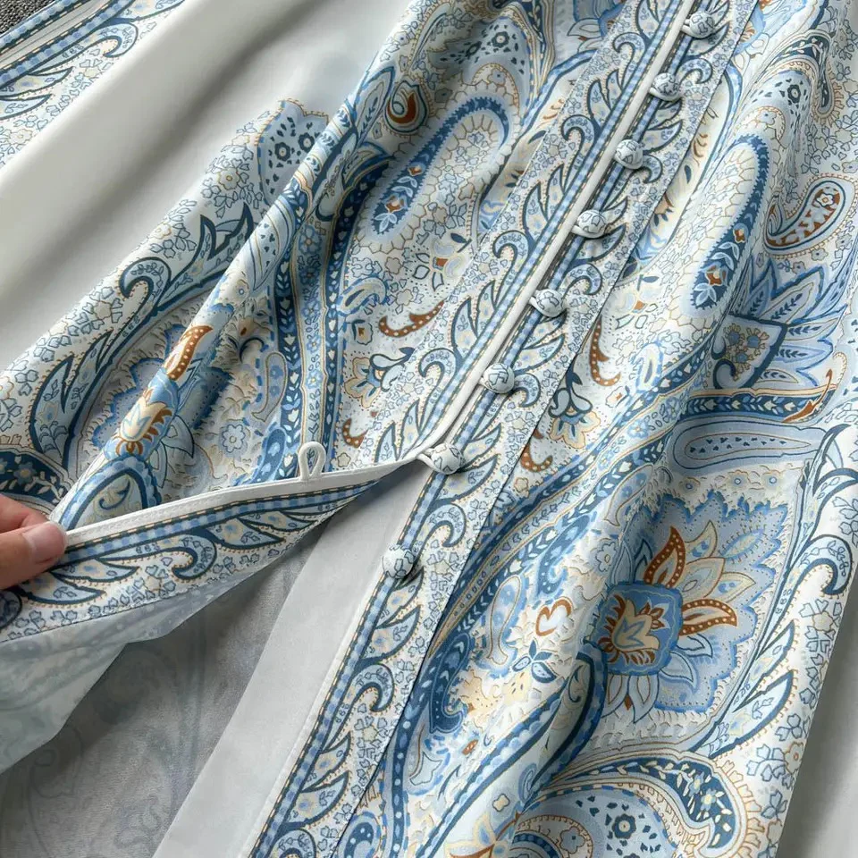 Zeo Modest Vintage Statement Maxi Dress - Image 6