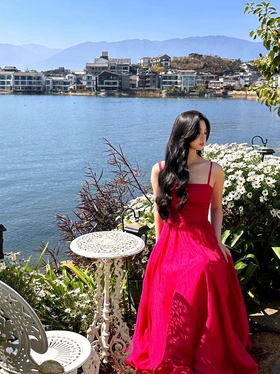 Zeus Hot Pink Maxi Dress - Image 4