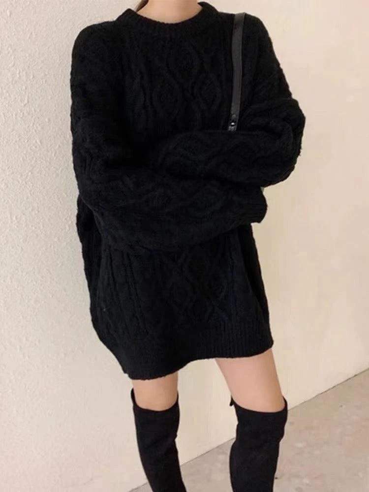 Zola Knitted Woolen Dress - Image 2